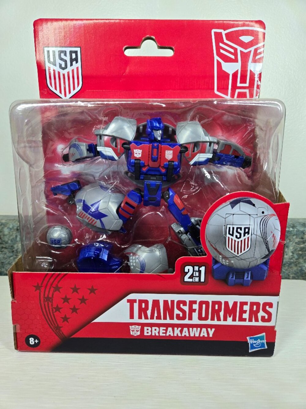 Transformers x US Soccer Federation Breakaway Action Figure Hasbro 5.5" New